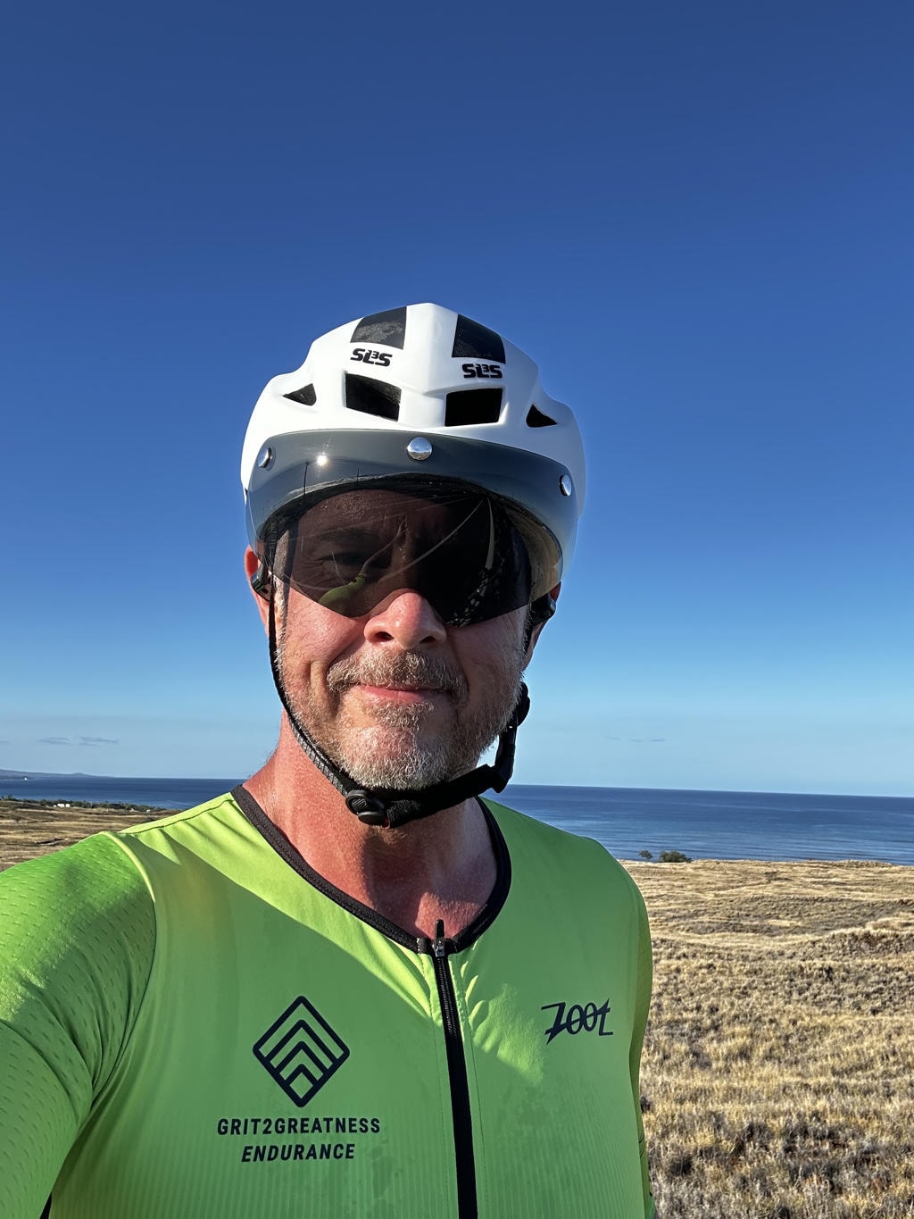 Chris cycling — Grit2Greatness Endurance kit